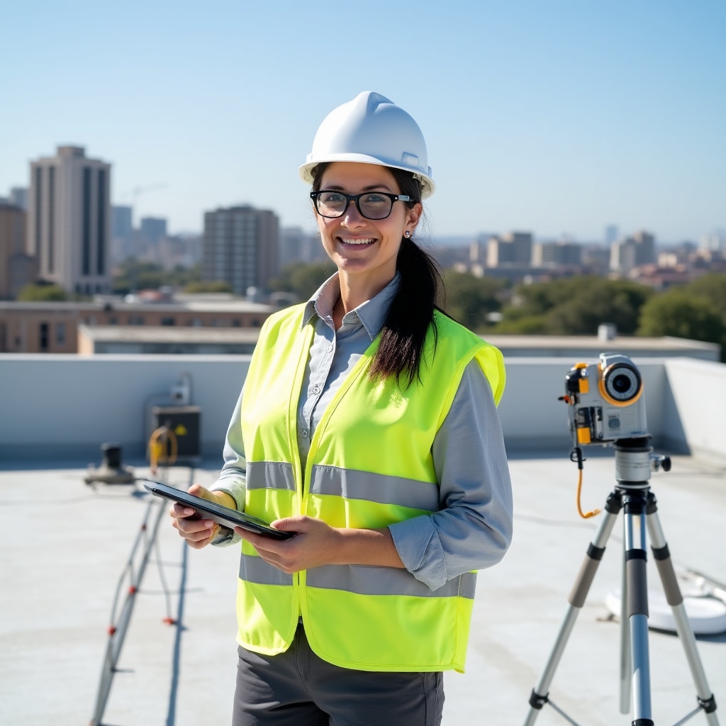 Umeluleki wamandla avuselelekayo ohlola amandla okufakwa kwamaphaneli elanga ophahla lwesakhiwo sezohwebo